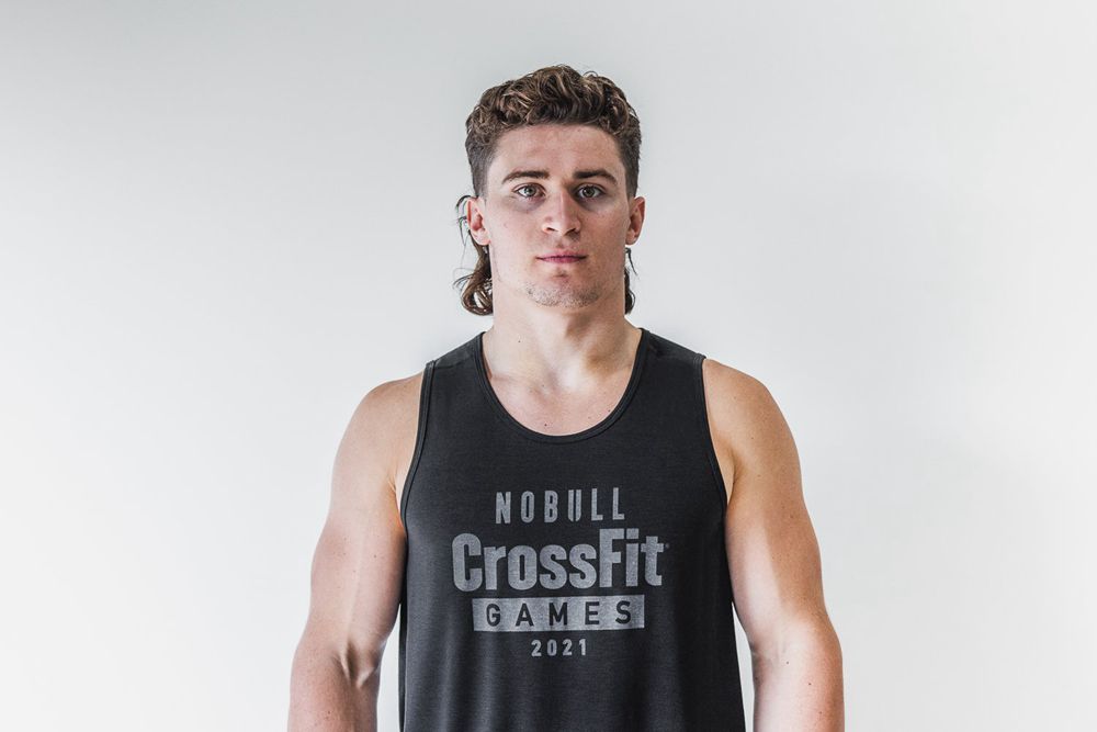 NOBULL Crossfit Games® 2021 Tank Üstleri Erkek - Siyah - Turkiye (HFB-613925)